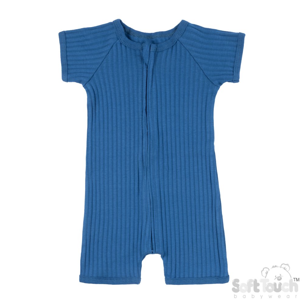 JS4600-AZ: Azure Ribbed Jumpsuit (0-3 Months) JS4600-AZ: Azure Ribbed Jumpsuit (0-3 Months)